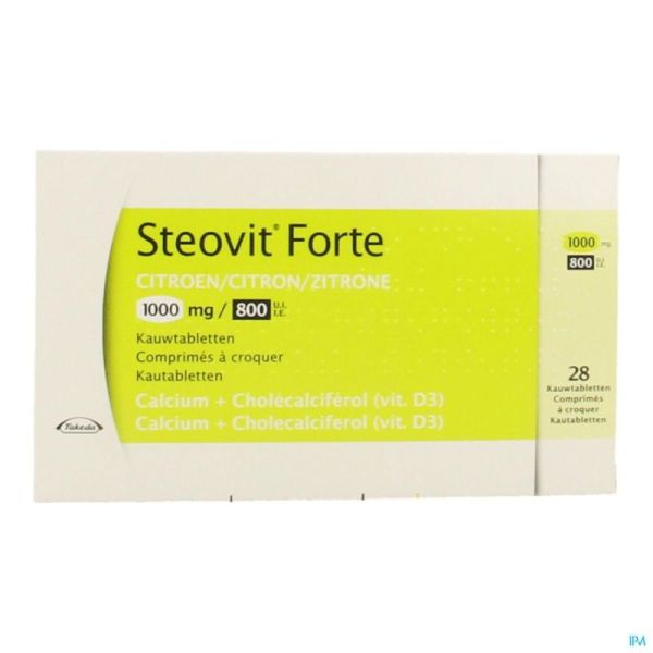 Steovit Forte 1000mg/800ui Comp Croq 28