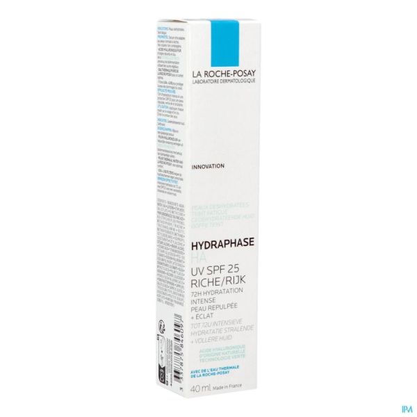 Lrp Hydraphase Ha Uv Riche Creme Hydratante 40ml