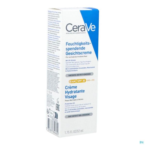 Cerave Creme Hydratante Visage Ip30 52ml