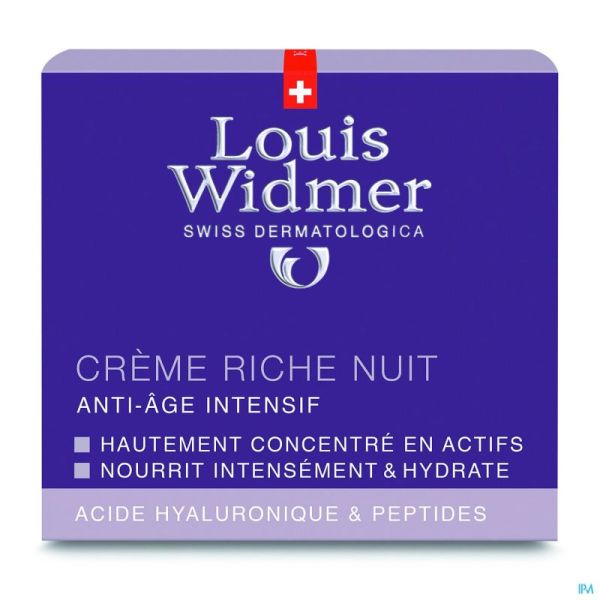 Widmer Aai Creme Riche Nuit Parf Pot 50ml