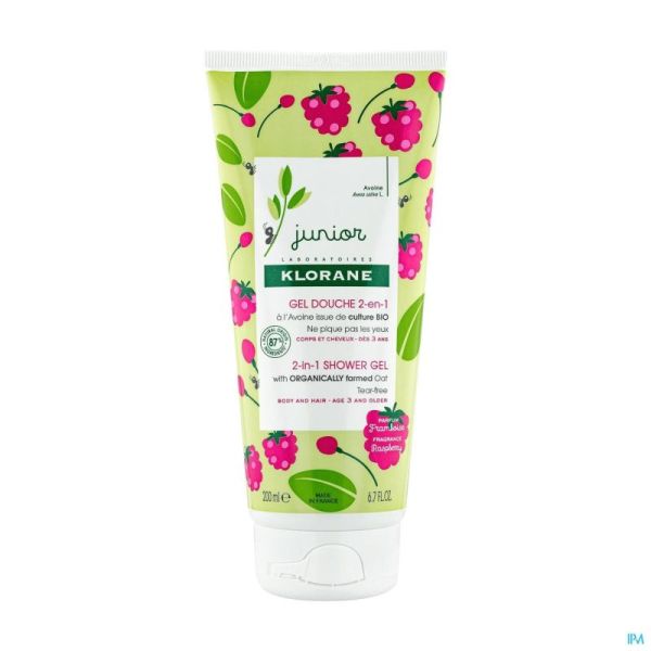 Klorane Petit Junior Gel Douche Framboise 200ml Nf